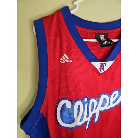 Baron Davis Adidas LA Los Angeles Clippers Swingman Jersey Men's Sz L Length +2 - Picture 7 of 15